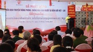 ປຸກລະດົມບັ້ນໂຄສະນາການປ້ອງກັນ ແລະ ຕ້ານການຄ້າມະນຸດຢູ່ເຂດຊາຍແດນຫວຽດນາມ-ລາວ